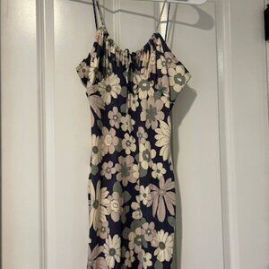 Lovely Day Blue Print Mini Dress Size Small